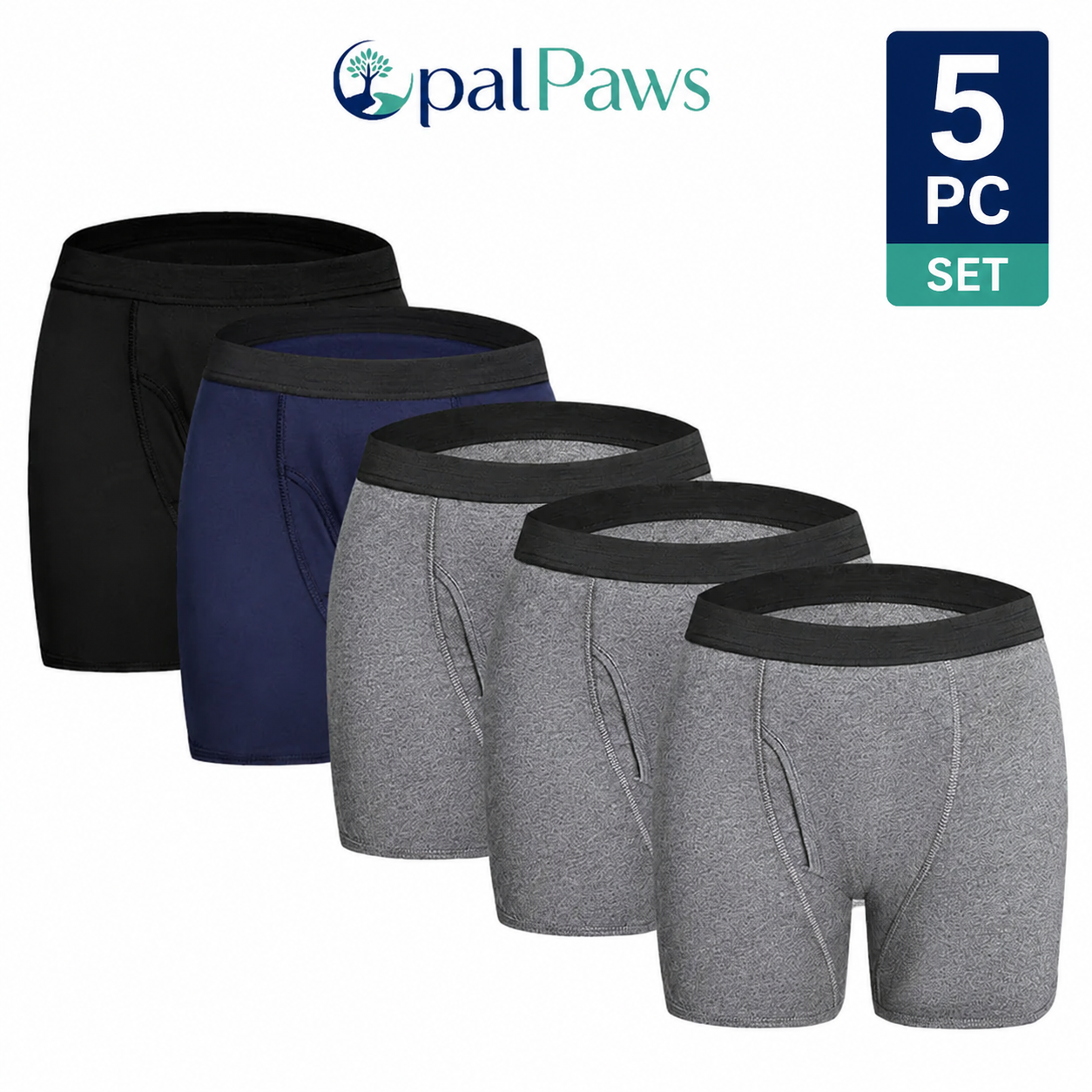 🔥🔥Top Quality|Opalpaws Men’s Washable Incontinence Boxer Briefs