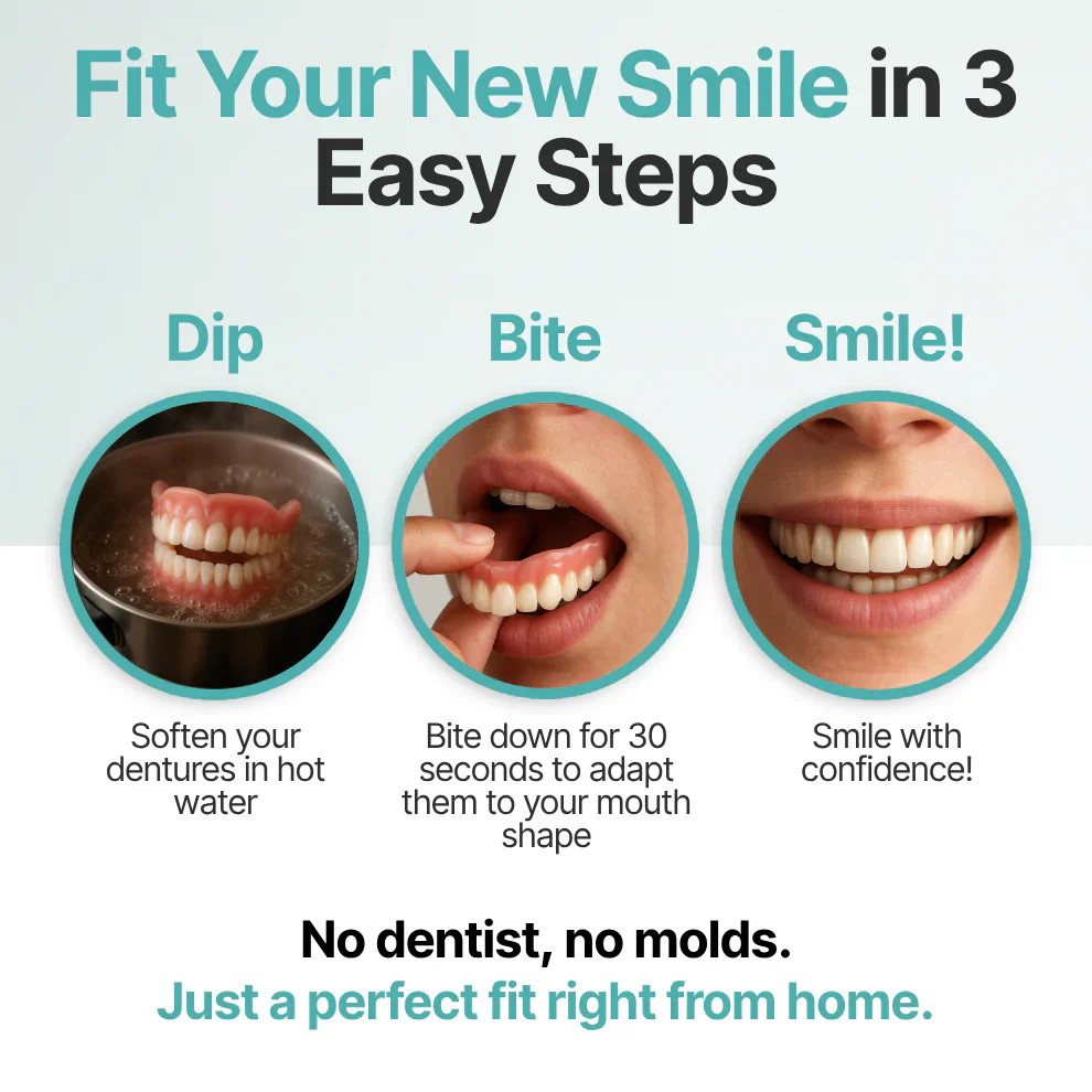 Loose Fit Making Meals Awkward? This At-Home Smile Solution Helps You Feel Confident Again